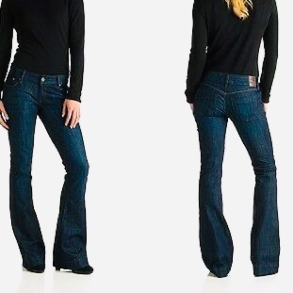 New Dylan George Jane flare dark blue jean size 26